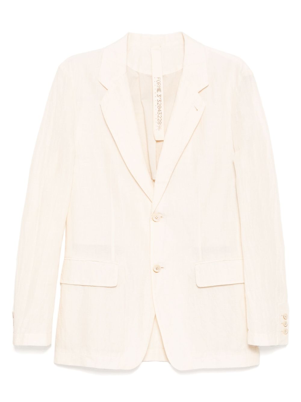 Forme D'expression half-lined 2B jacket - ECRU