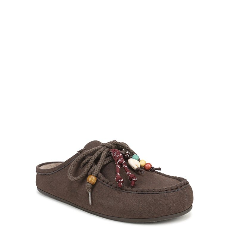 Women's Cairo Mule Shoes (Chocolate Faux Suede)
