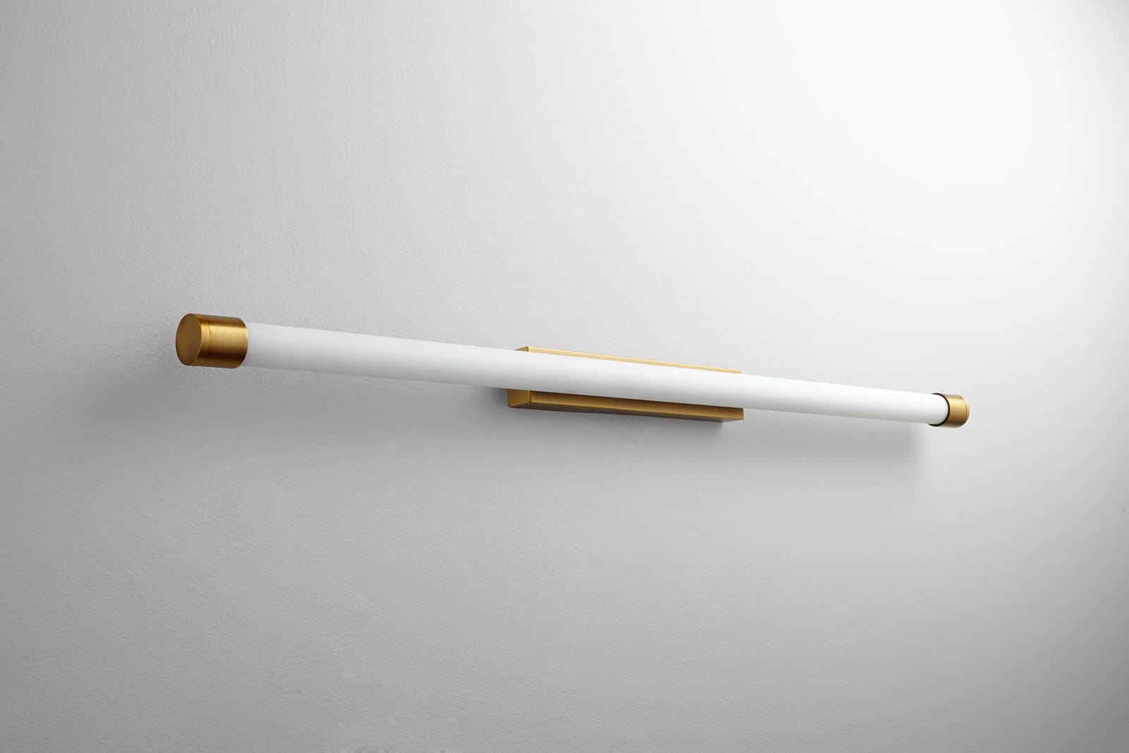 Oxygen Zenith Bathroom Vanity Light in Aged Bras