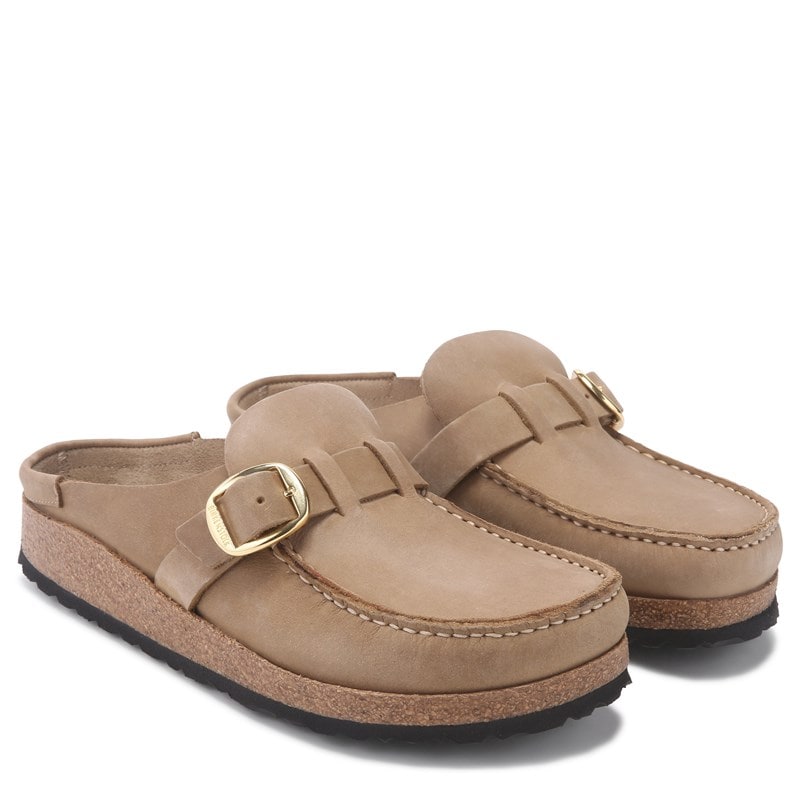 Women's Buckley Soft Footbed Clog Shoes (Tobacco Oiled Leather)