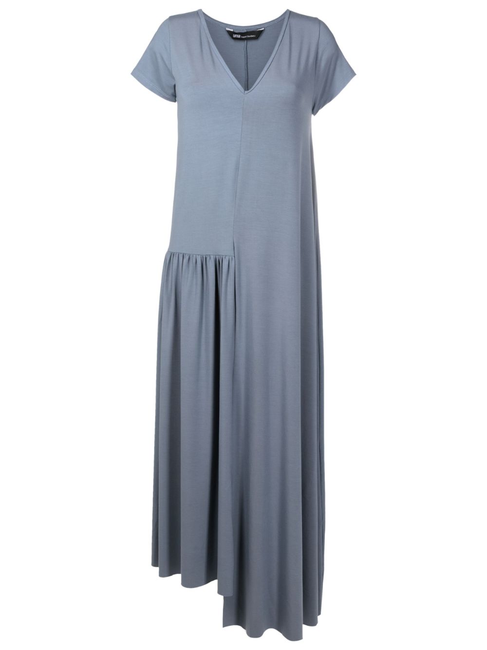 Asymmetric V-neck dress - Grey