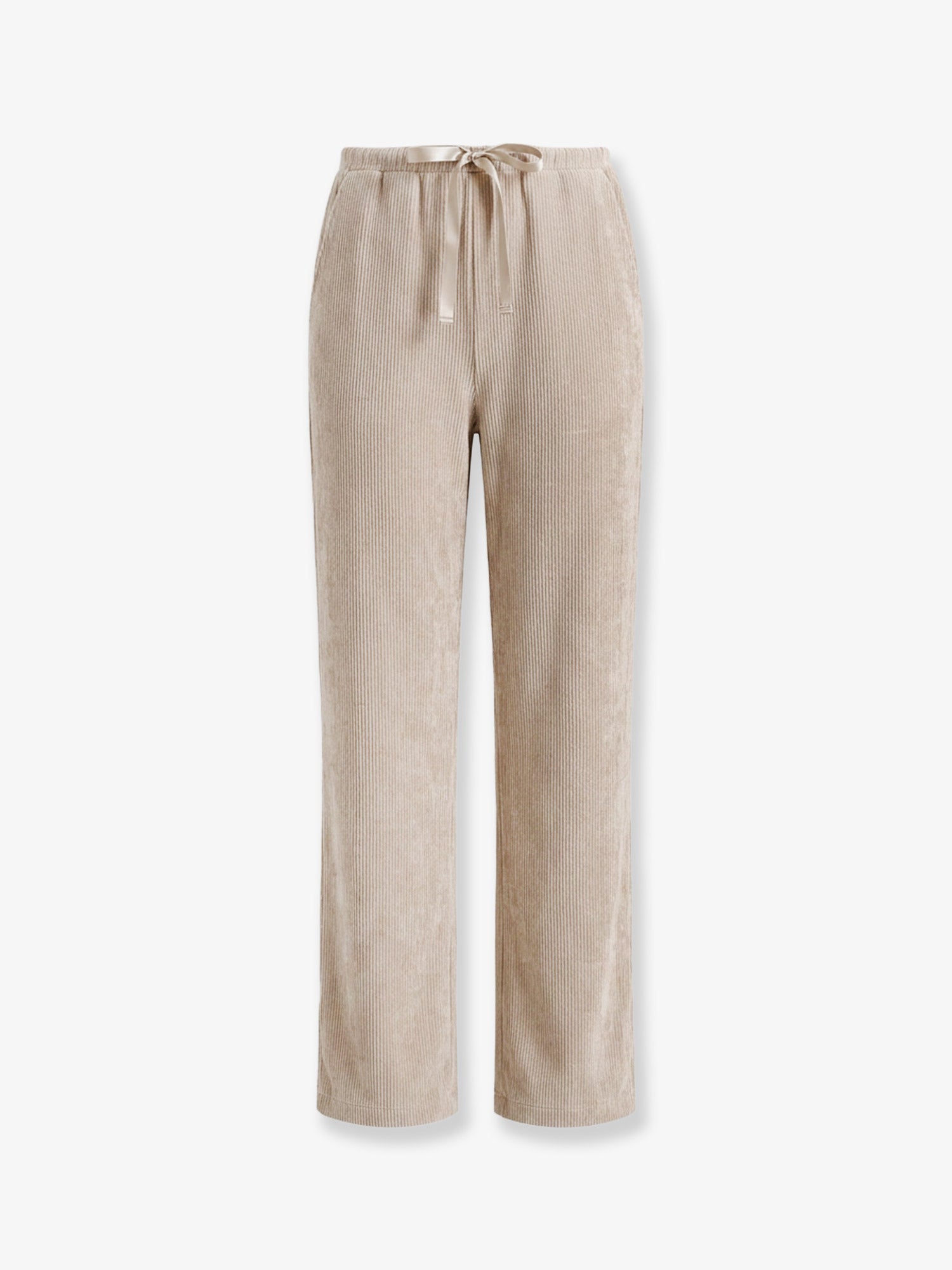 Corduroy Trousers — Beige