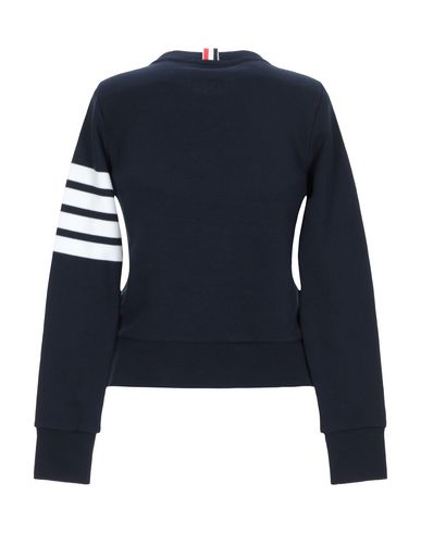 Thom Browne Woman Sweatshirt Midnight blue Size 2 Cotton