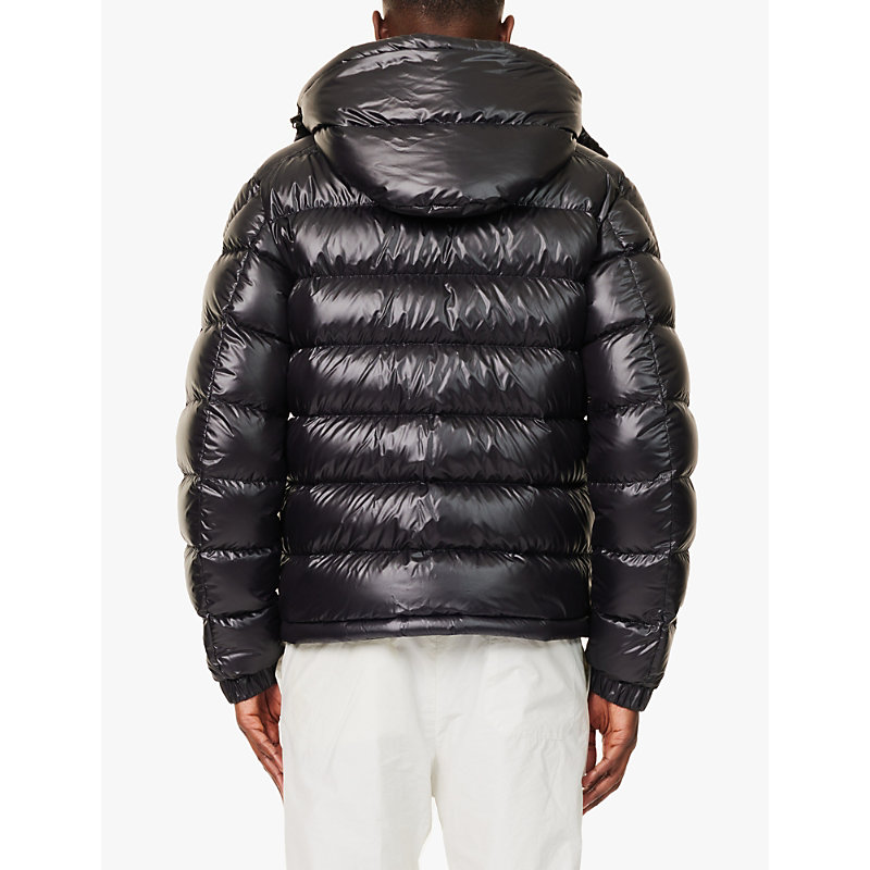 Mens Black X Batman Solander Brand-patch Regular-fit Shell-down Jacket
