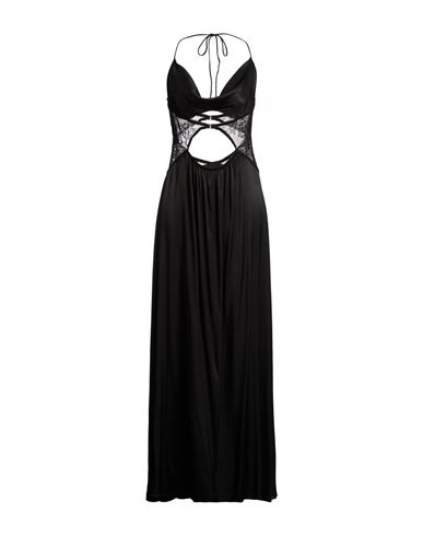 Woman Maxi dress Black Size 6 Viscose, Rayon, Elastane