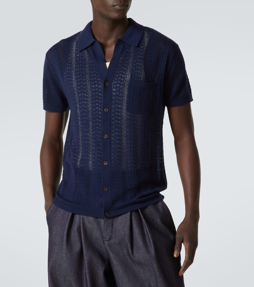 King & Tuckfield Knitted wool shirt