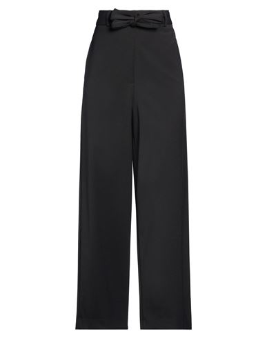 Woman Pants Black Size 2 Polyester, Virgin Wool, Elastane