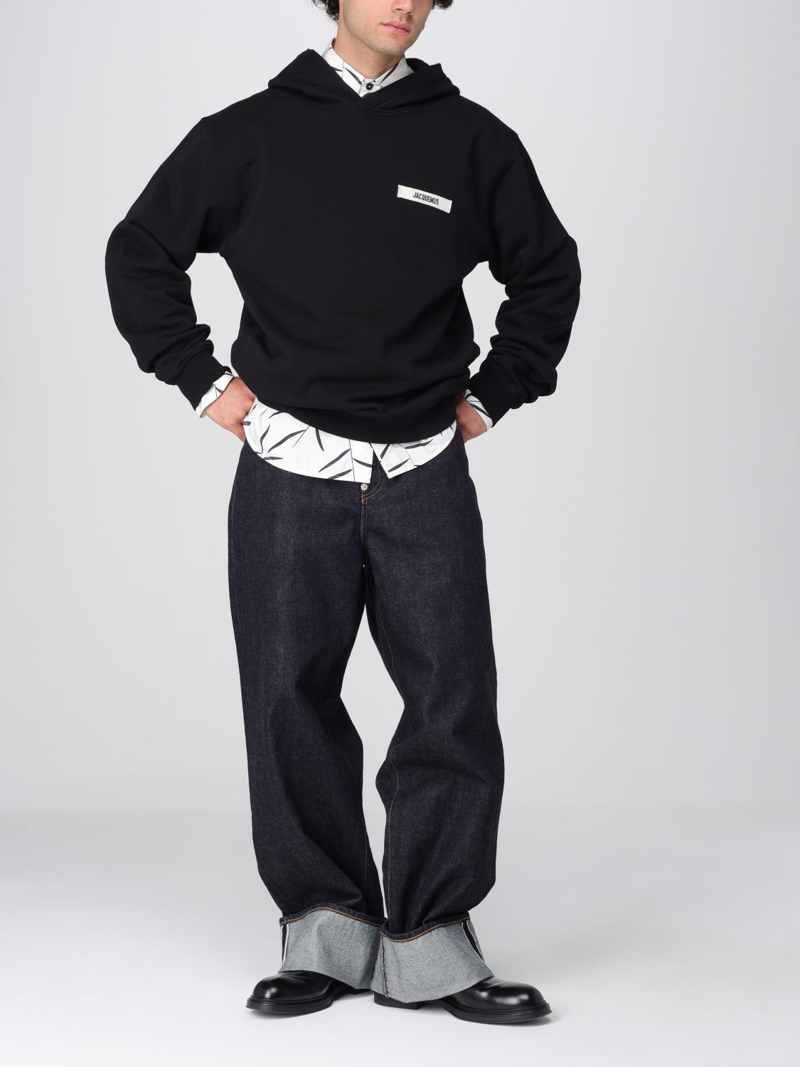 Sweatshirt Men color Black