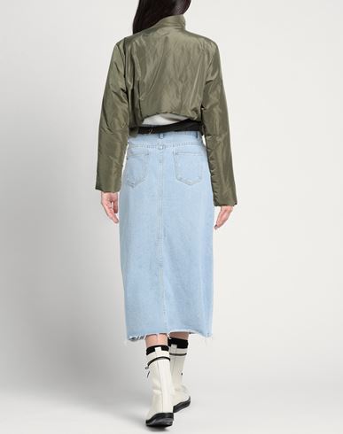 Woman Puffer Military green Size 8 Polyester