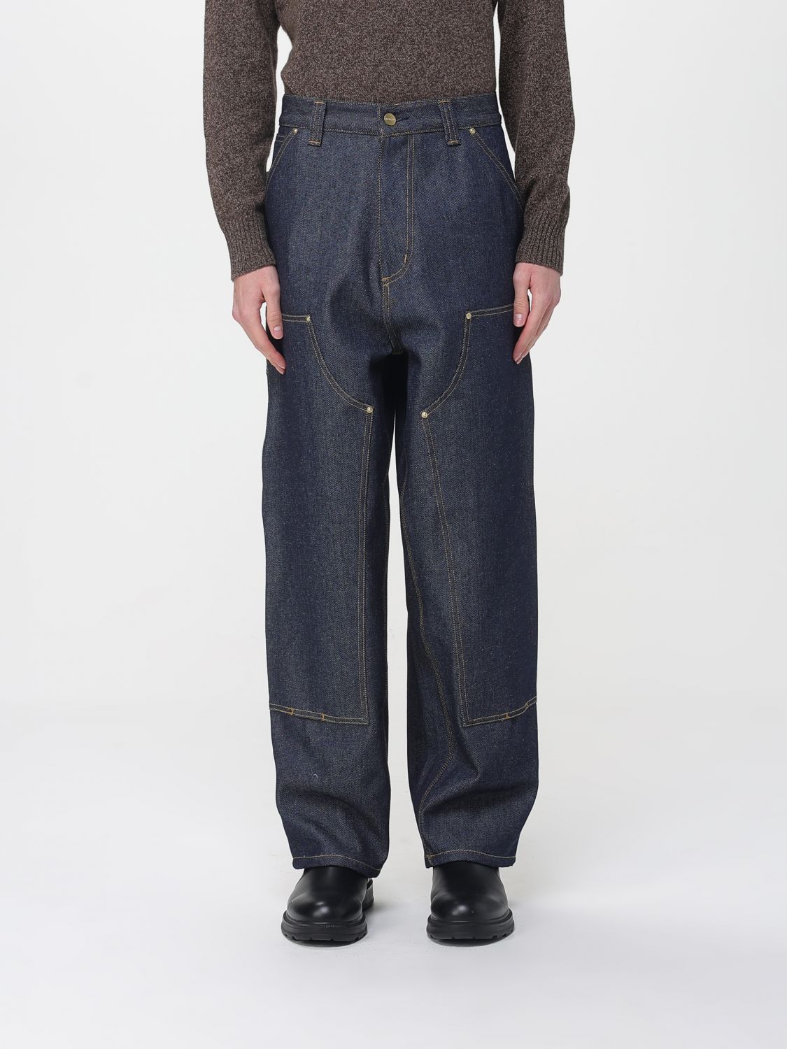 Pants Men color Blue