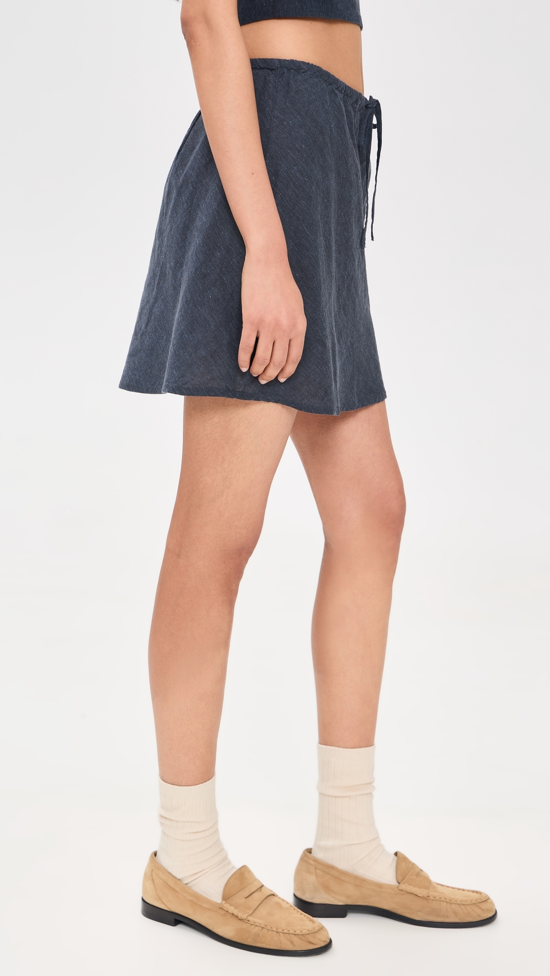 Avery Hemp Mini Skirt India Ink