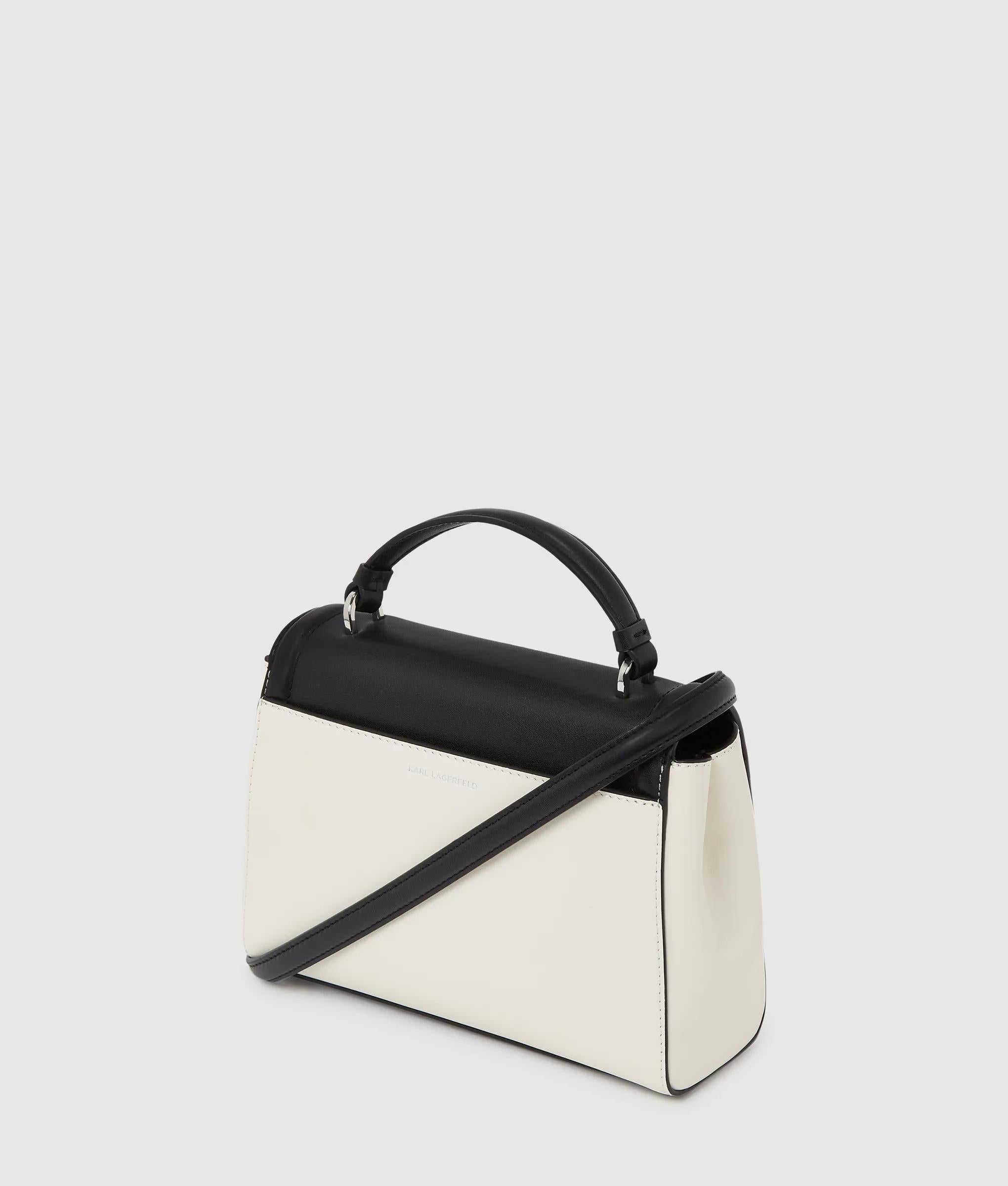 Karl Lagerfeld - K/autograph Color-block-tasche, Damen, Schwarz/weiss, Größe: One
