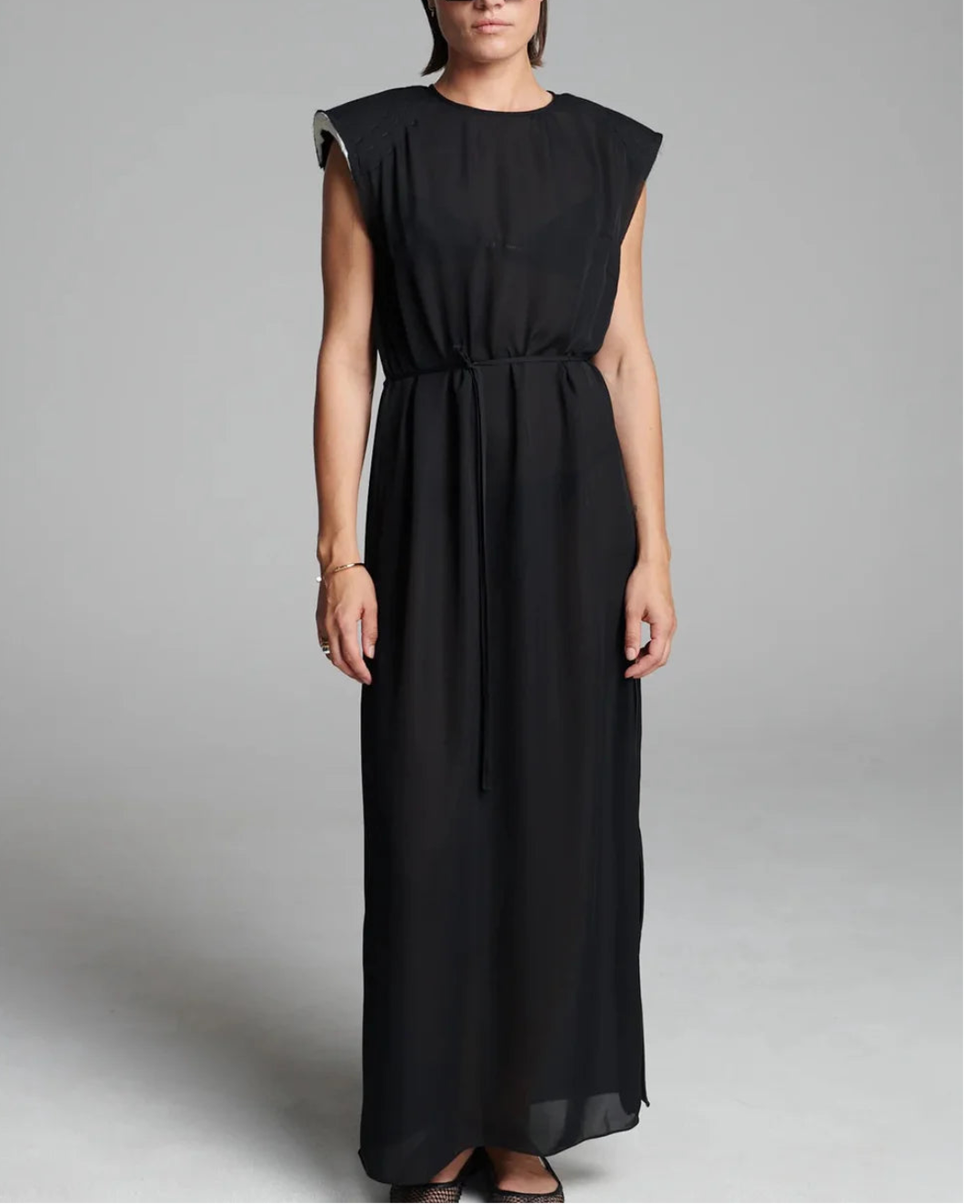 Long Silk Georgette Dress