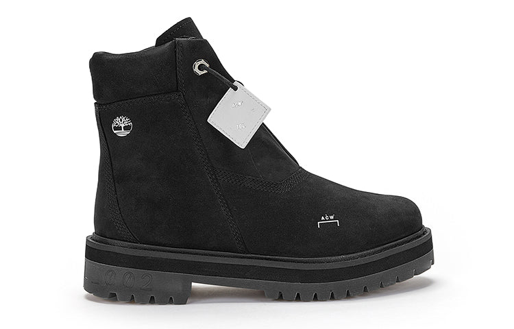 (WMNS) x A Cold Wall 6 Inch Premium Side Zip Boot 'Jet Black Nubuck'