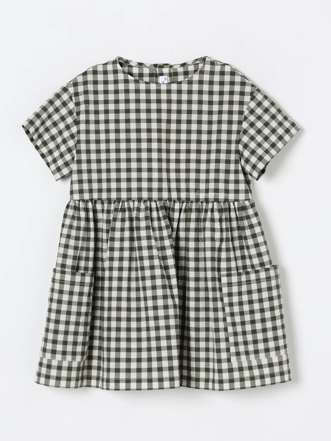 Dress IL GUFO Kids color Green
