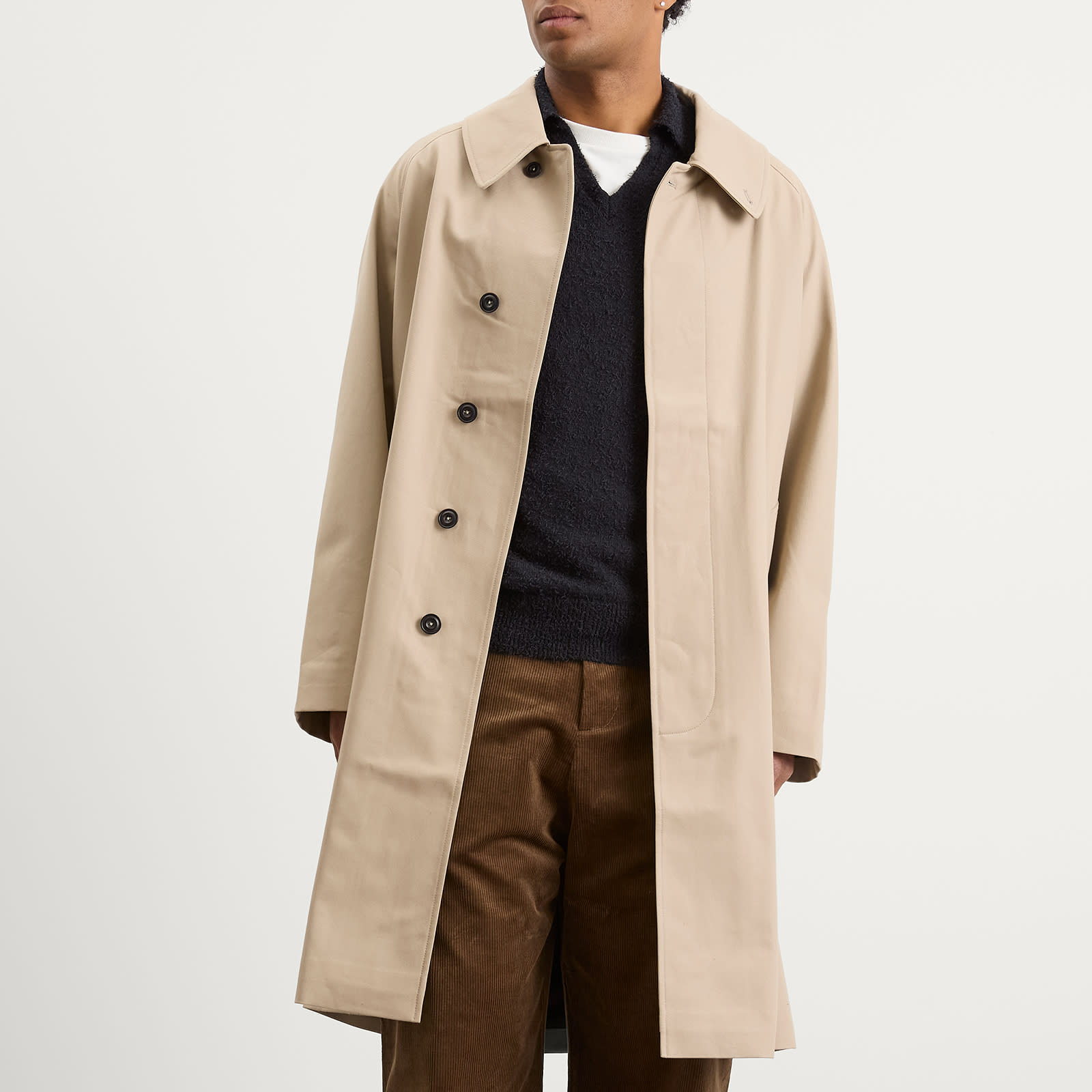 Men's Westminster Raglan Sleeve Overcoat Beige