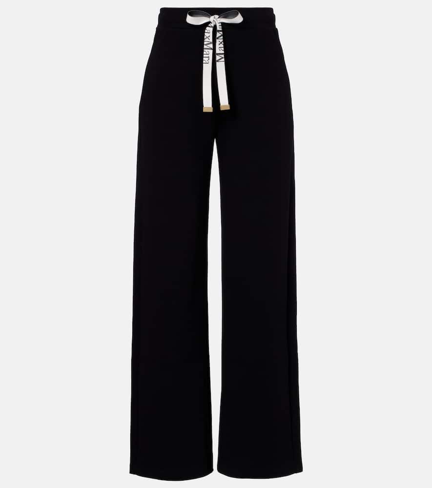 Bali cotton-blend wide-leg pants