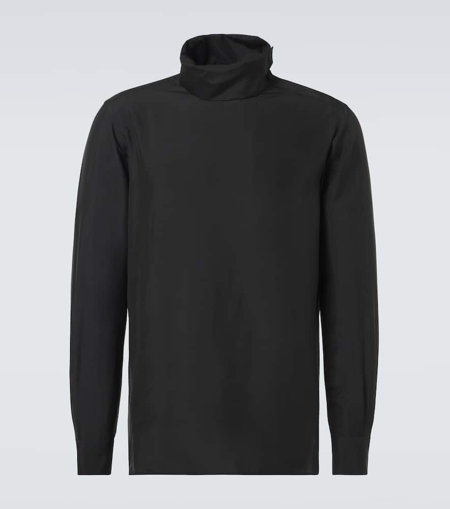 Silk turtleneck sweater