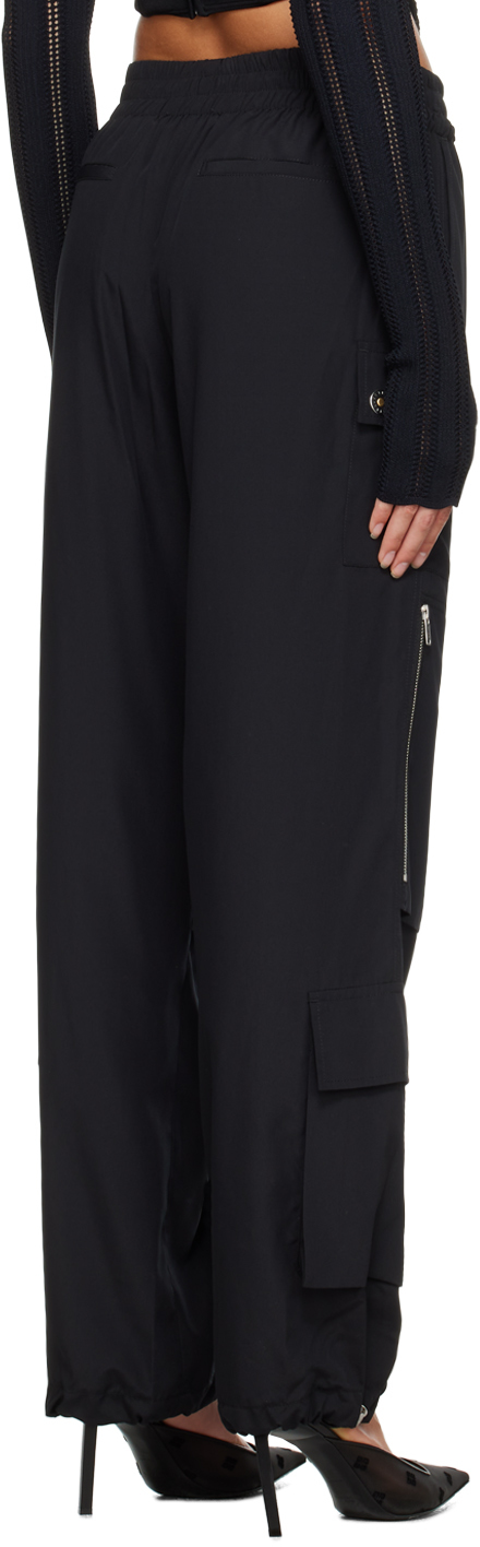 Black pocket cargo slacks