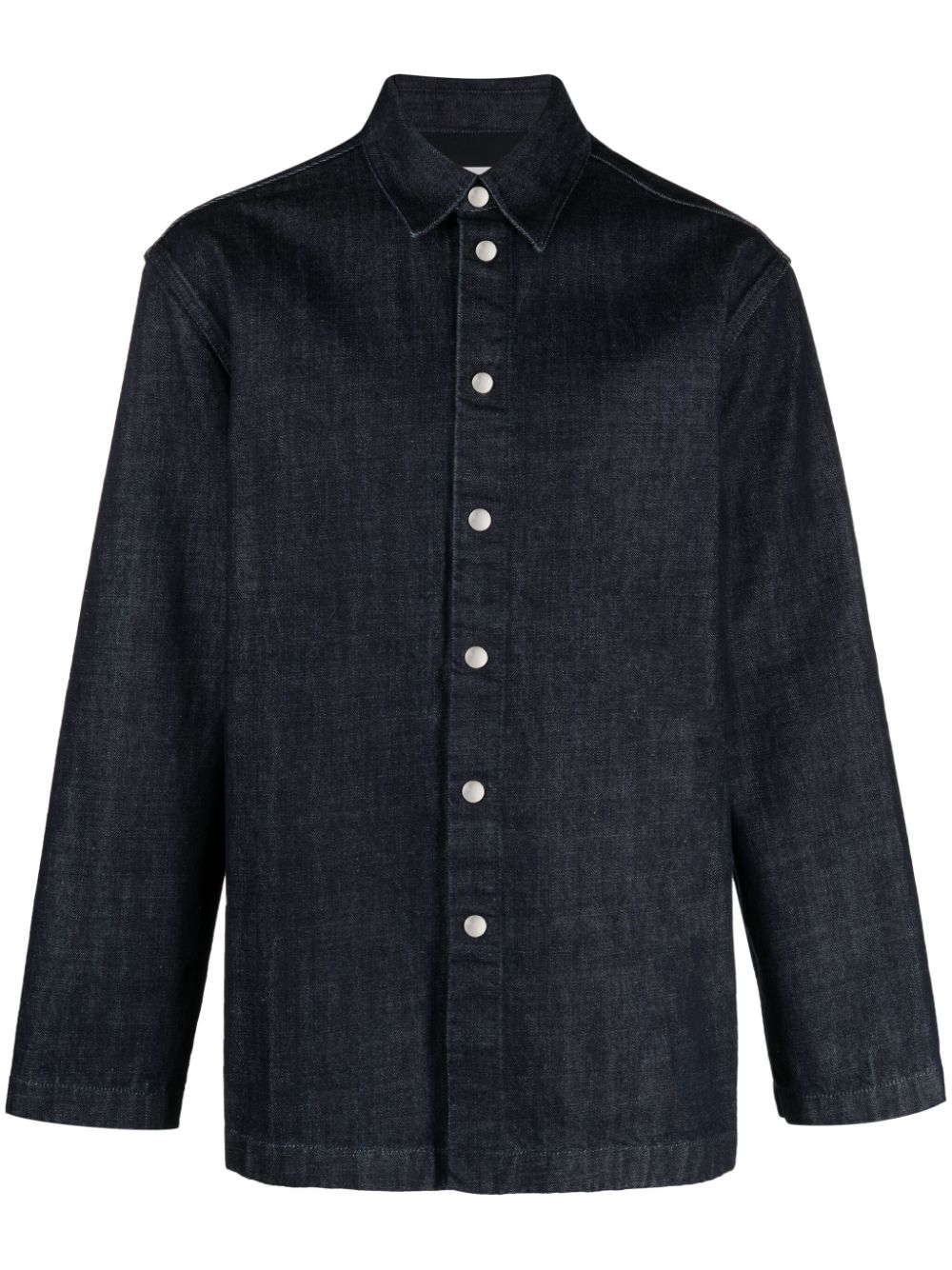 Long-sleeved denim shirt - Blue