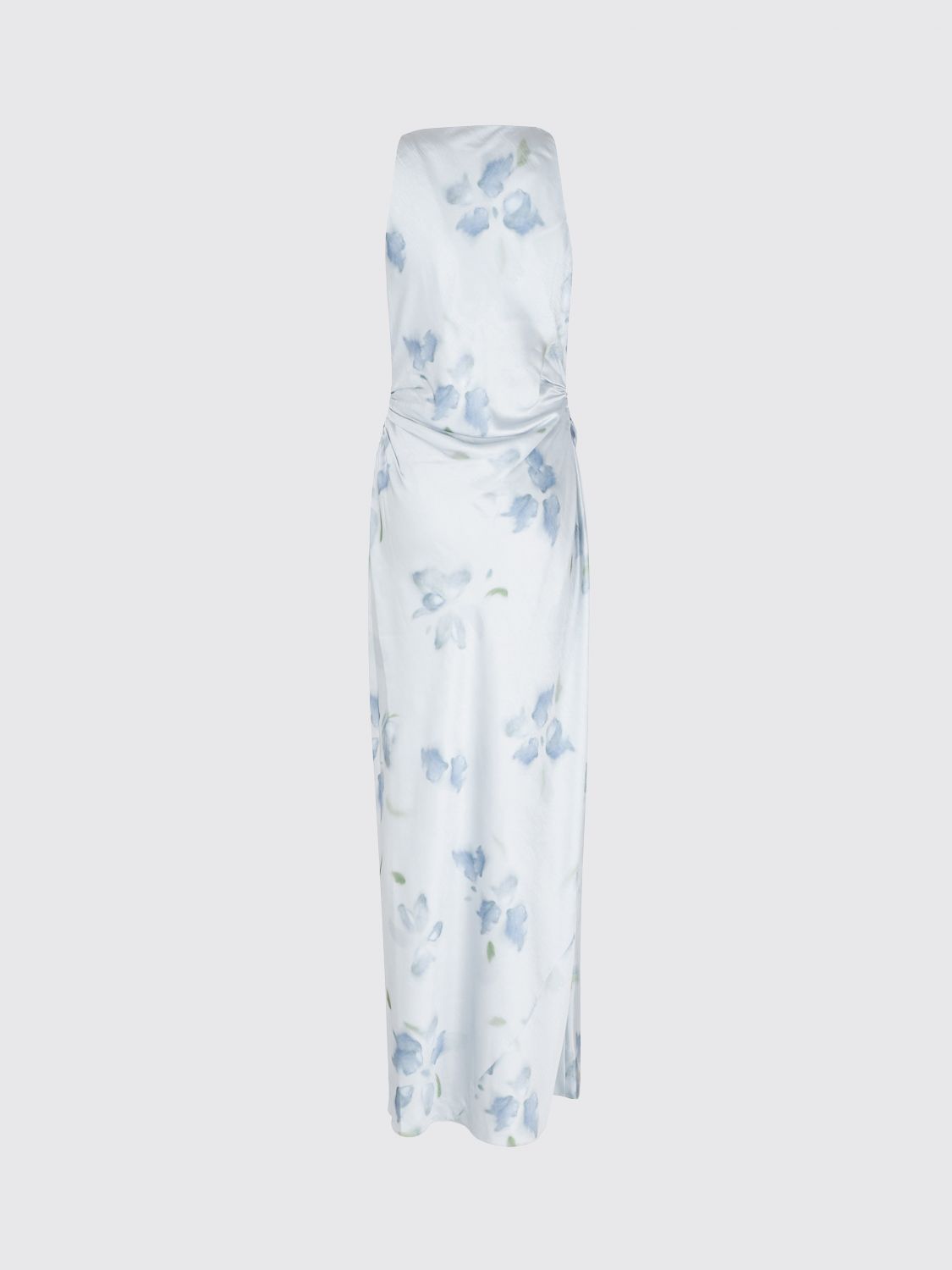 Petal Blur Twist Shoulder Dress
