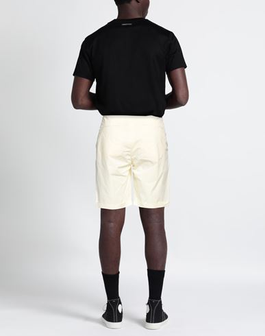Man Shorts & Bermuda Shorts Ivory Size 28 Cotton, Elastane