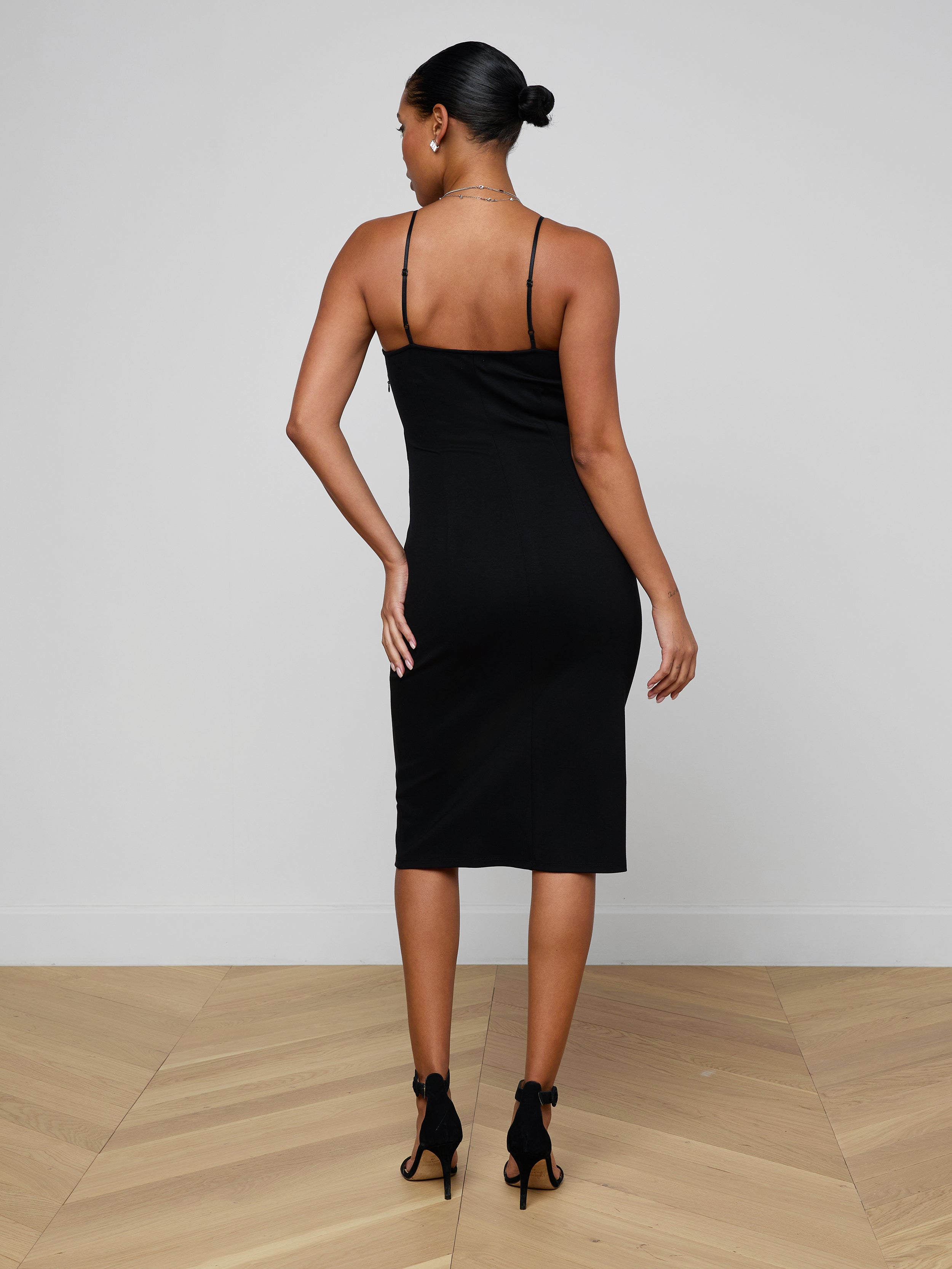 Eira Midi Dress In Black