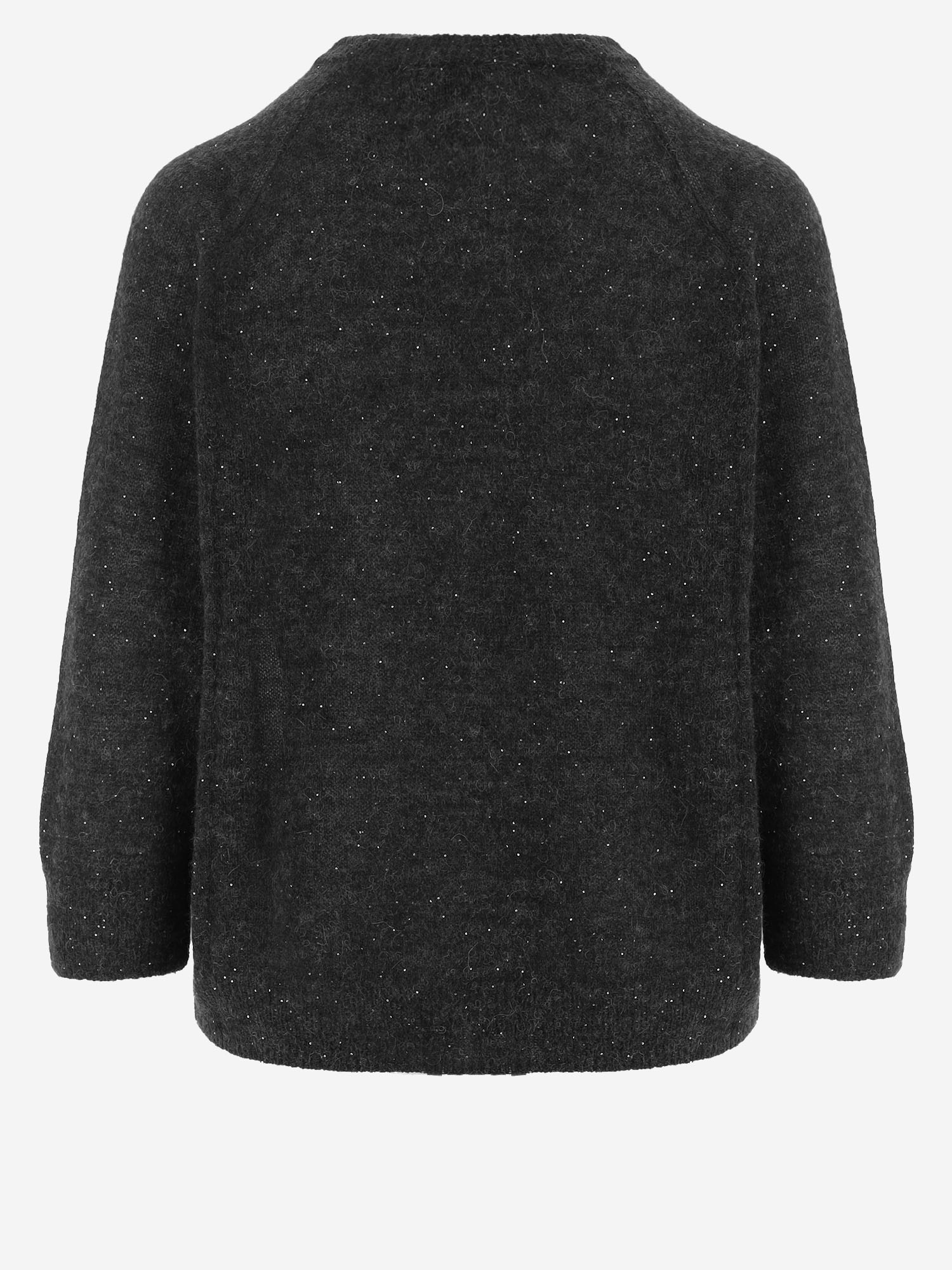 Alpaca and Wool Blend Sweater — Black