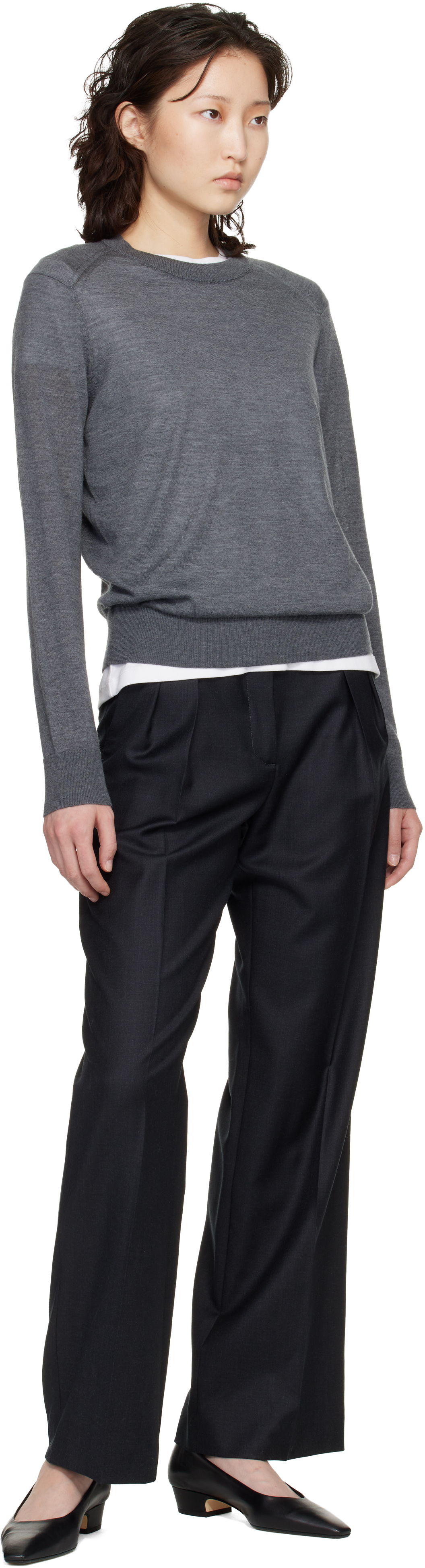 Black Sbiru LDS Straight Leg Trousers