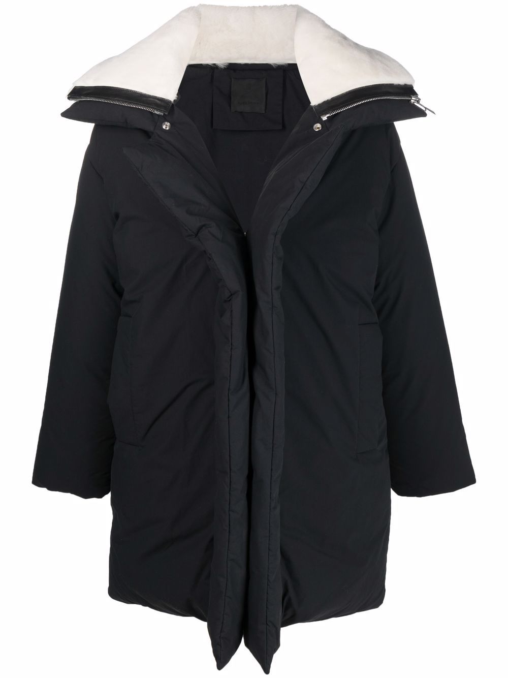 Quilted puffer coat - Black