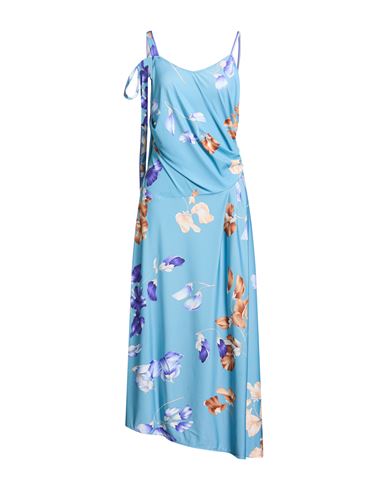Woman Maxi dress Light blue Size 10 Polyamide