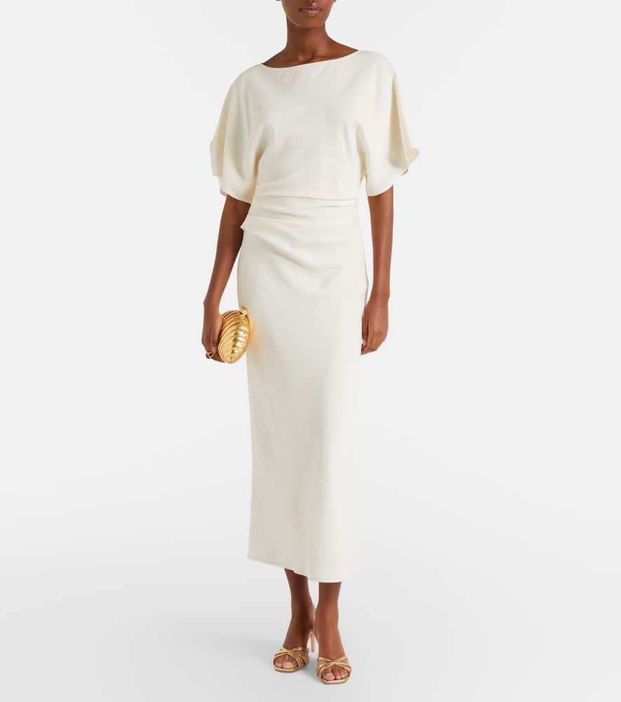 Perla 70 leather and mesh mules