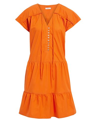 Iris & Ink Woman Mini dress Orange Size 2 Organic cotton