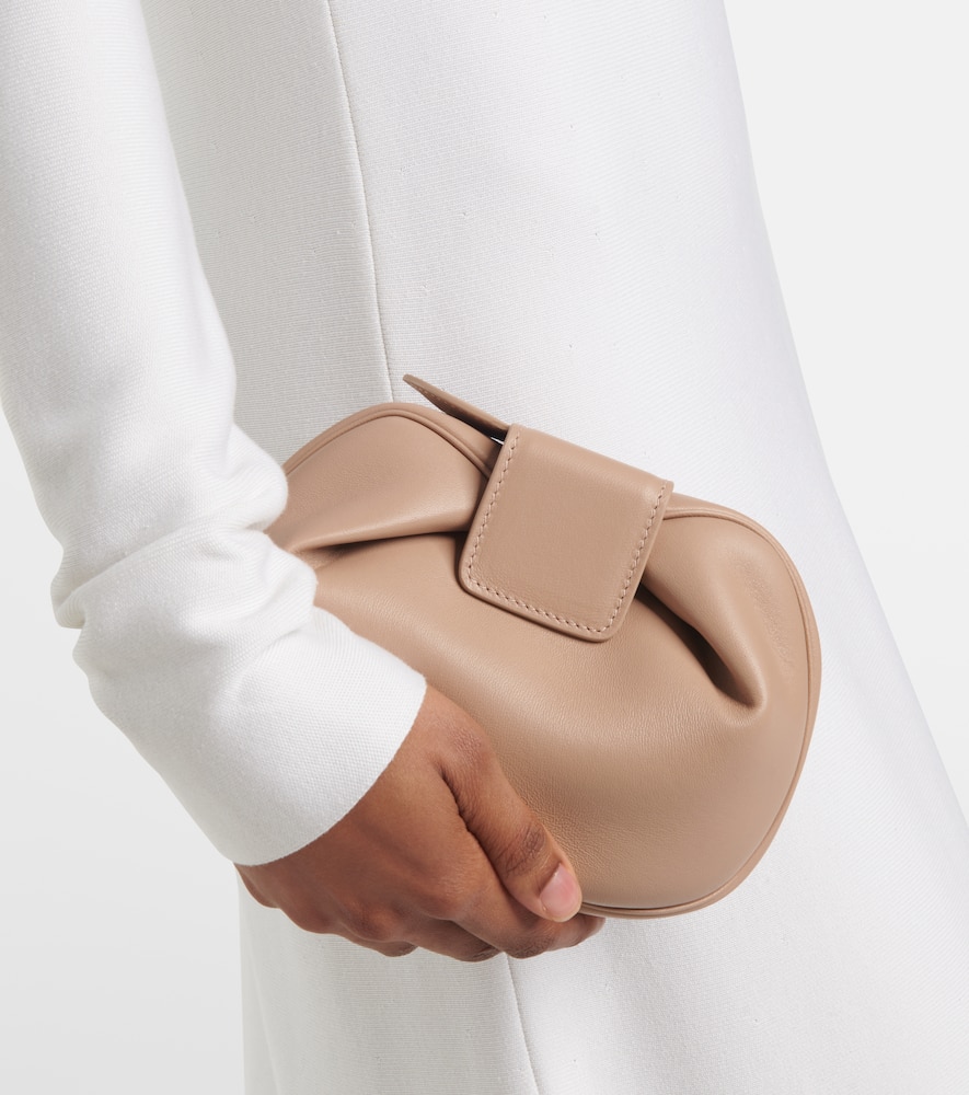 Gabriela Hearst Demi leather clutch