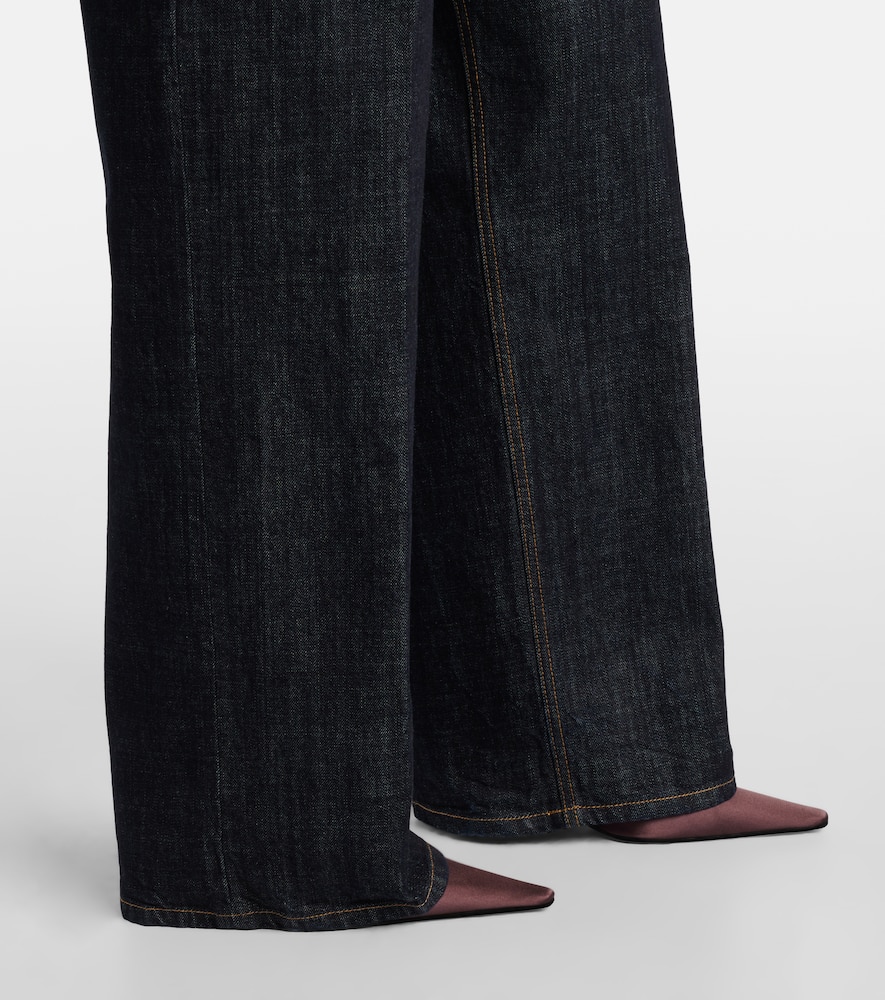 High-rise straight jeans