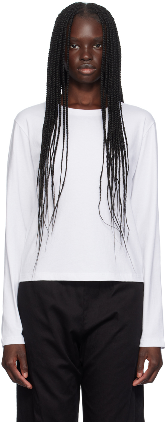 LESET White Margo Long Sleeve T-Shirt