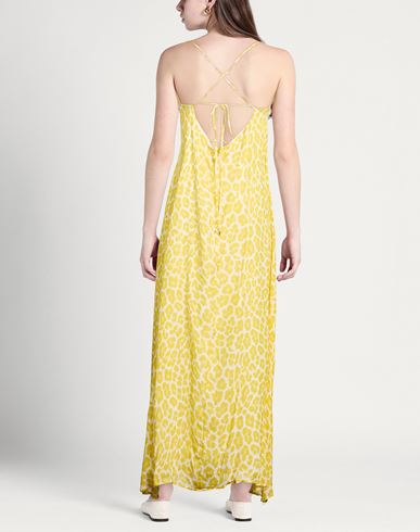 Woman Maxi dress Yellow Size XS Viscose, Cotton, Silk