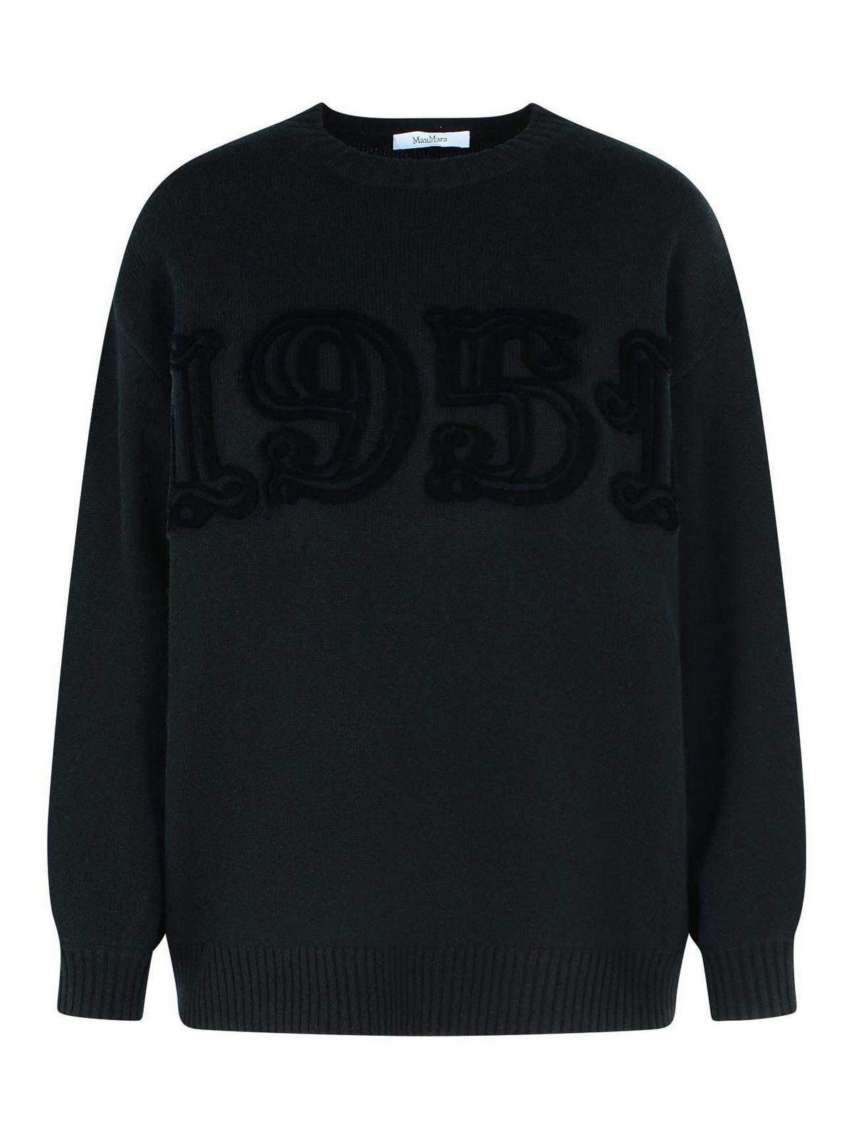 Black Wool And Cashmere Sweater