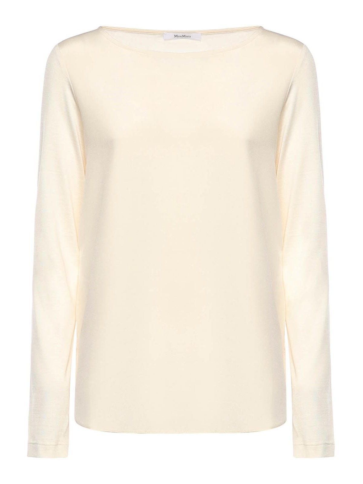 Silk Crepe De Chine And Jersey T-Shirt