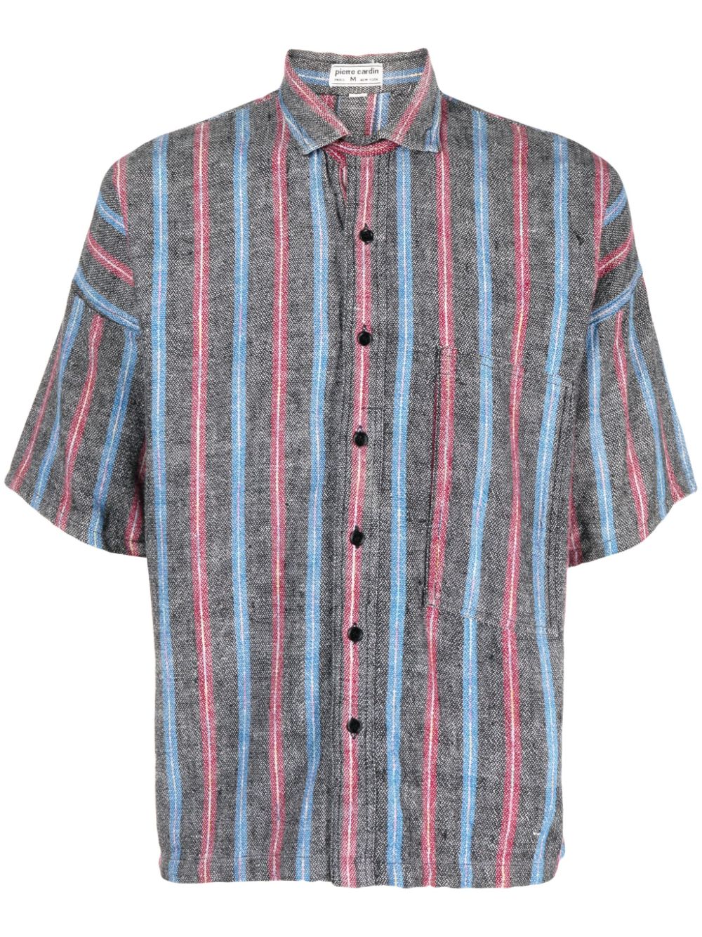 1980 striped cotton polo shirt - Red