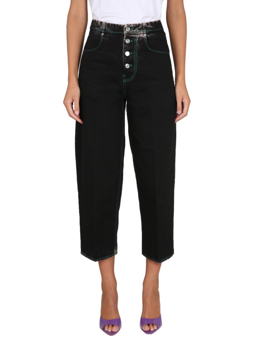 Black Straight High Rise Jeans