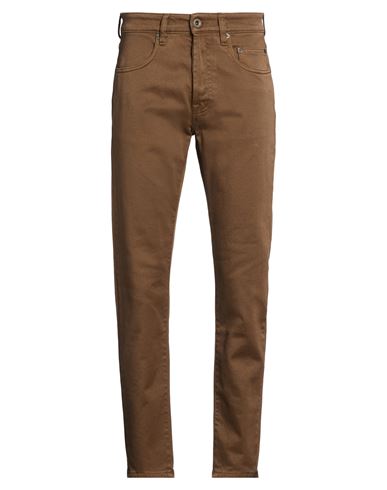 Man Pants Brown Size 31 Cotton, Elastane