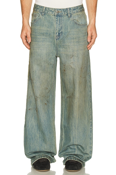 Found Lacy Baggy Jeans in Blue. 30. Also