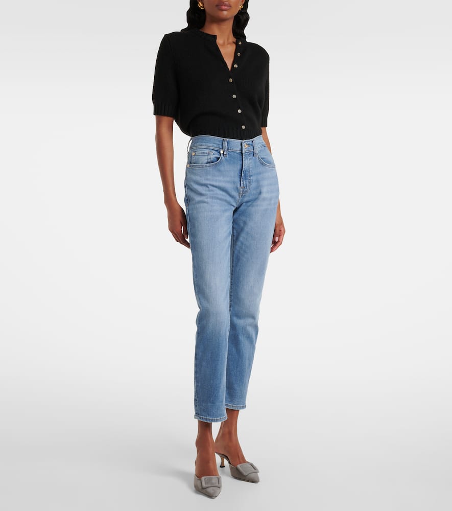 Mid-rise slim jeans