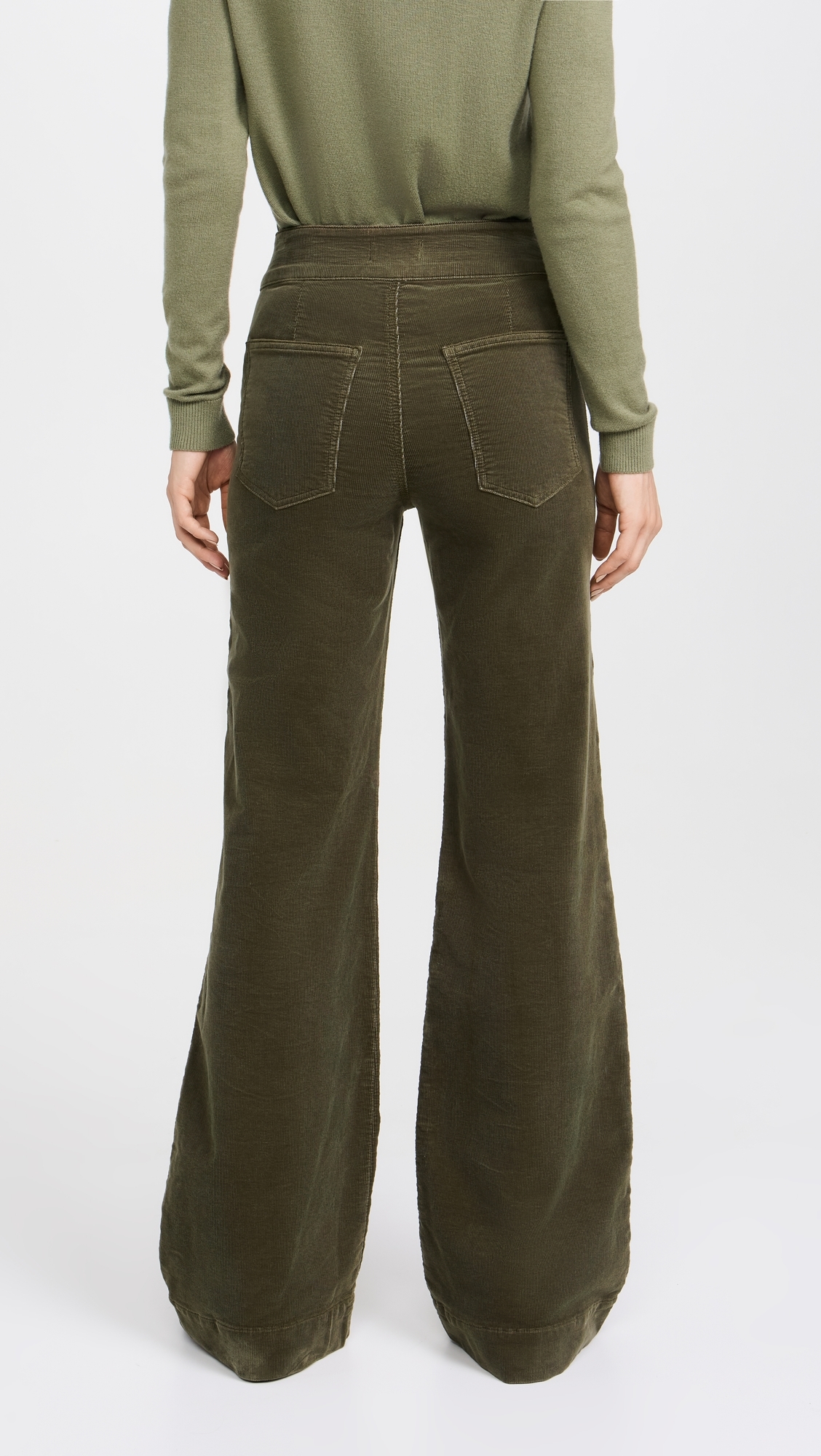 Brighton Wide Leg Jeans Safari Green