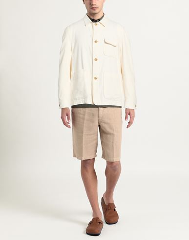 L. b.m. 1911 Man Jacket Ivory Size 42 Cotton