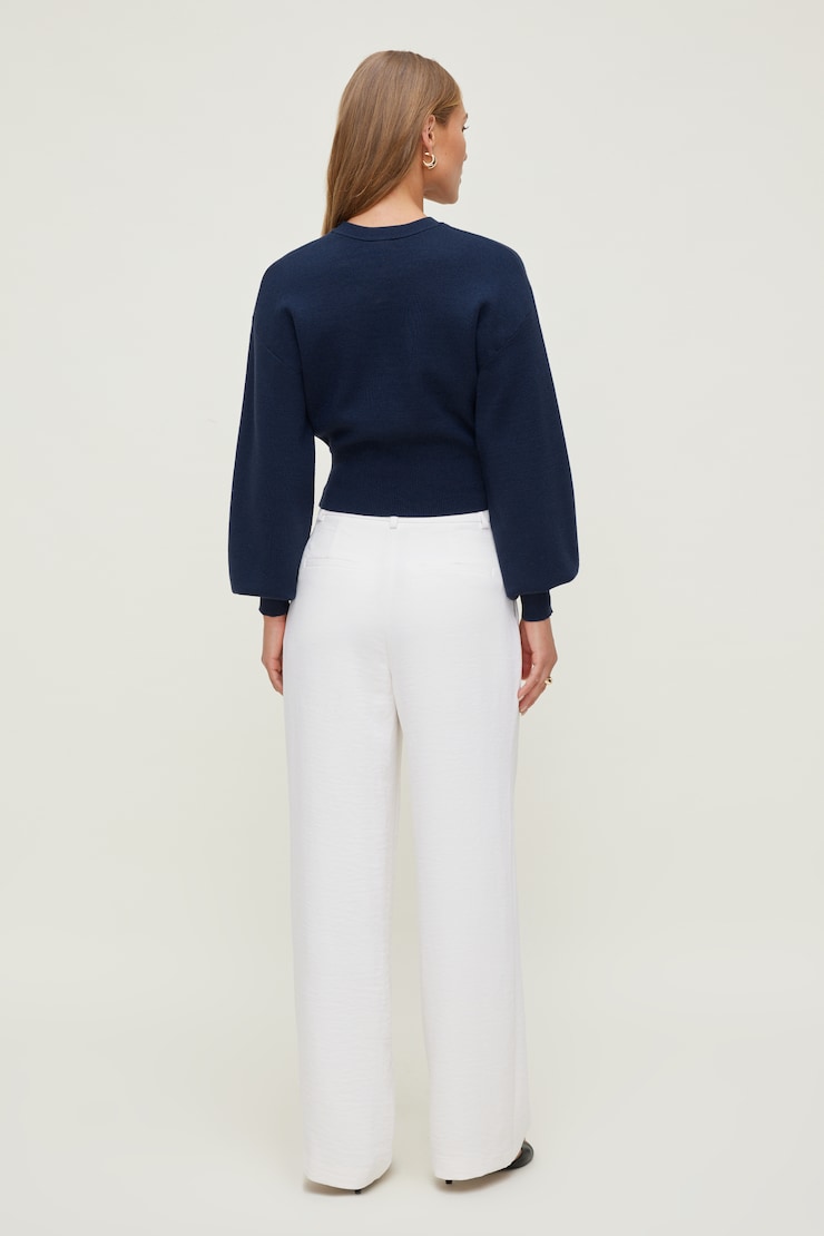 Bea Crewneck Sweater - Blue - Women Clothing