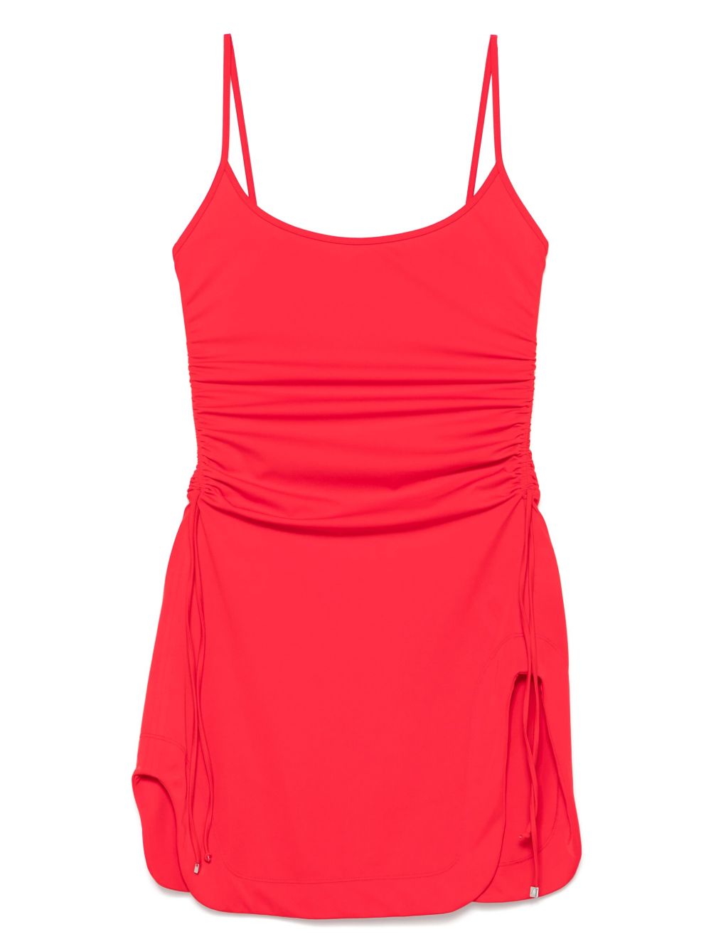 The Attico adjustable-side straps mini dress - Red