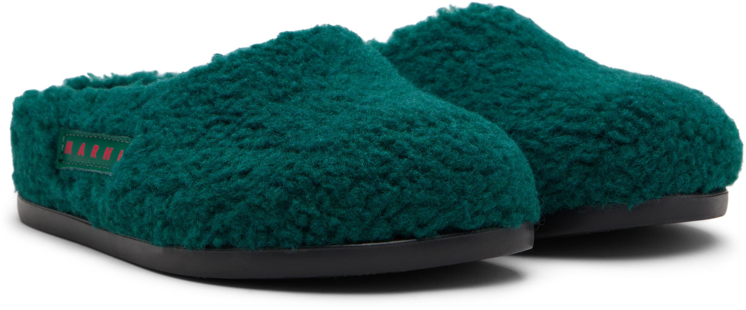 Kids Green Logo Patch Mules