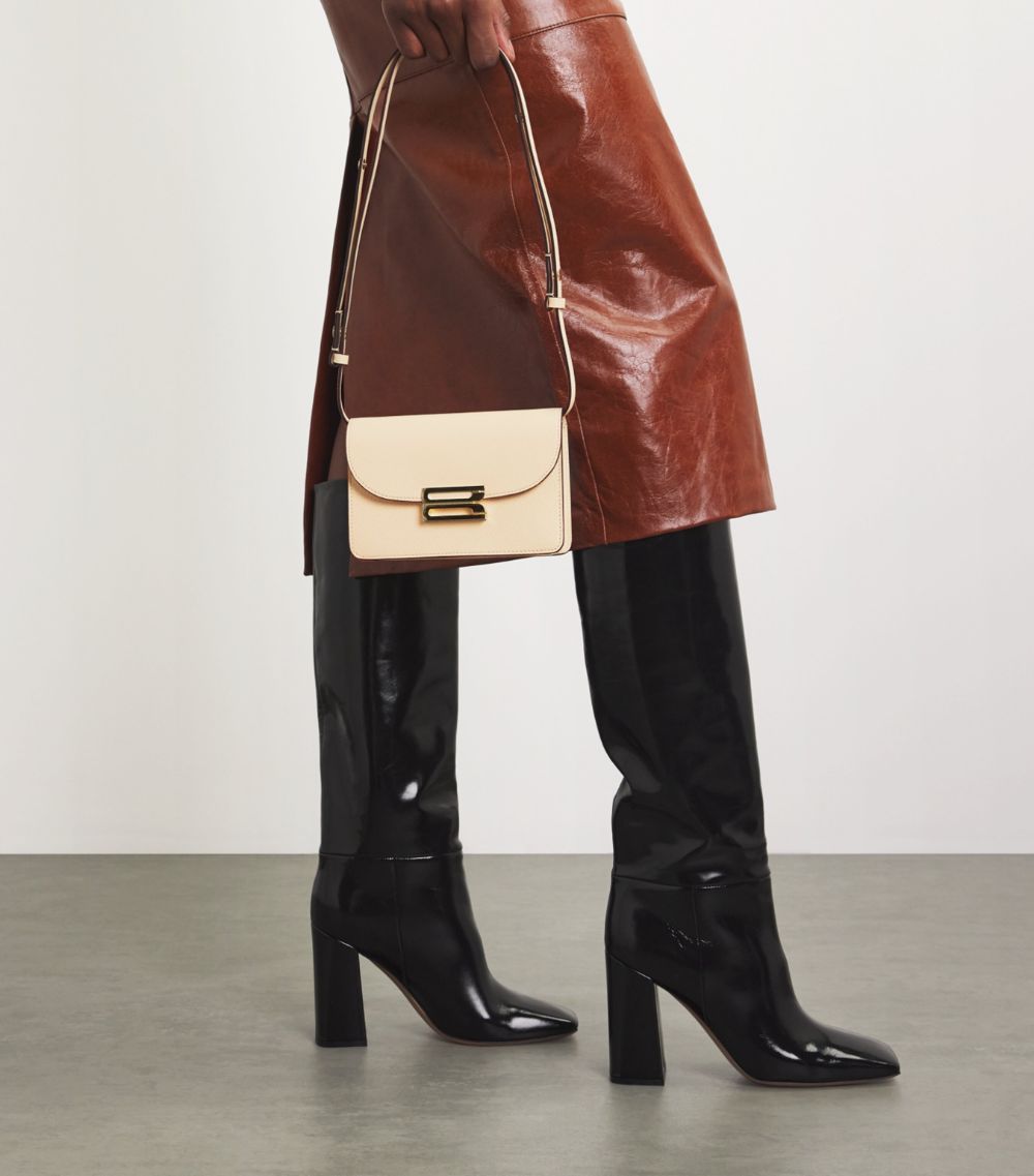 Nano Leather B Buckle Cross-Body Bag